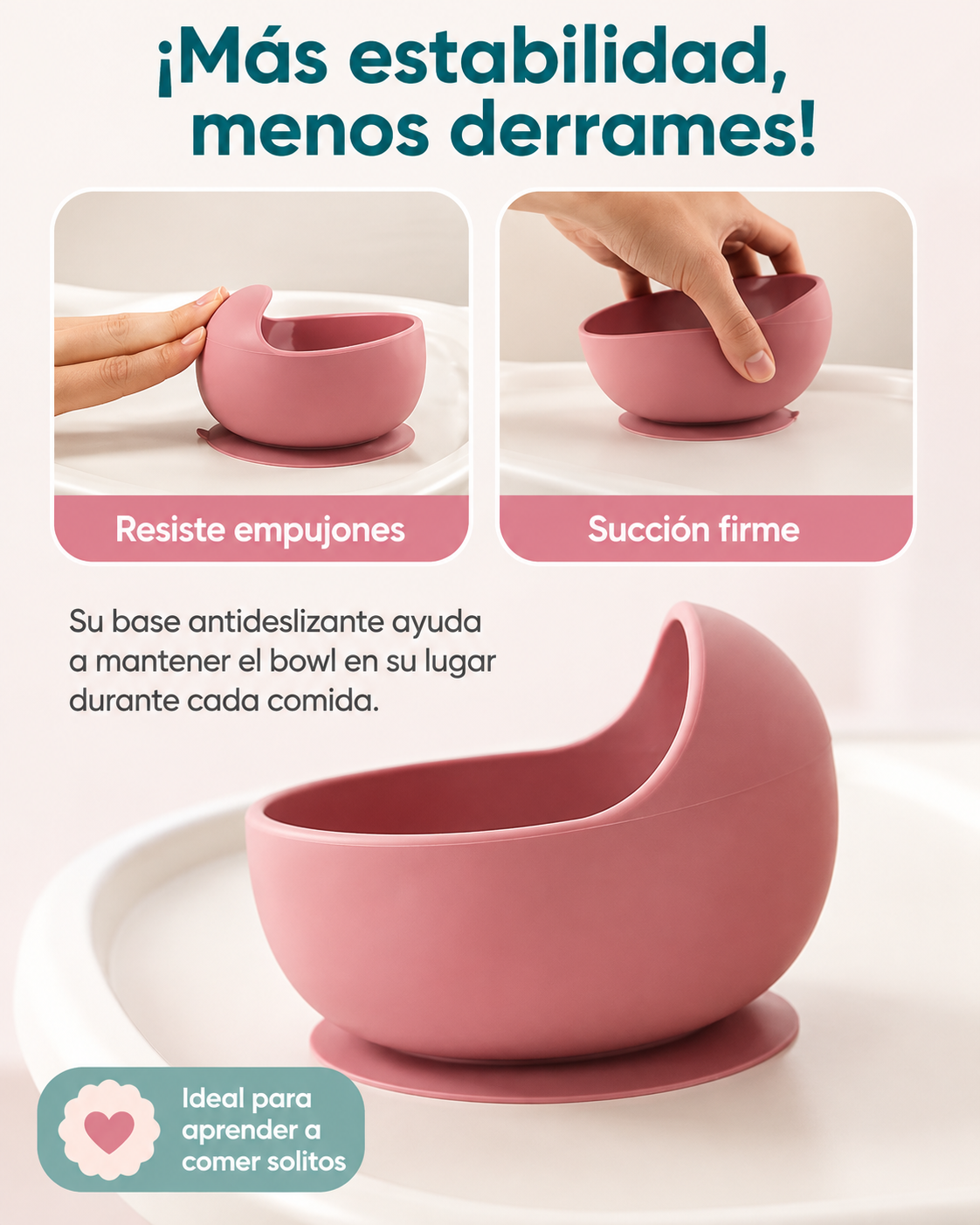 Set de alimentación bebé silicona 10 piezas