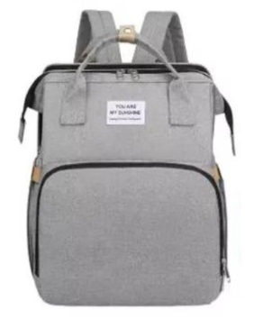 Mochila Maternal 2 en 1 con Cuna/Cambiador Portátil y Puerto USB