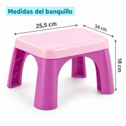 Escritorio y Pizarra Infantil 2 en 1 con Banquillo