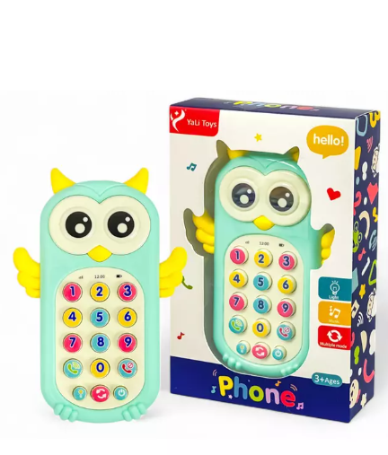 Teléfono Celular Infantil Búho con Luces, Sonidos y Música