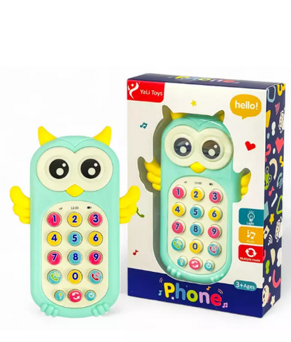 Teléfono Celular Infantil Búho con Luces, Sonidos y Música