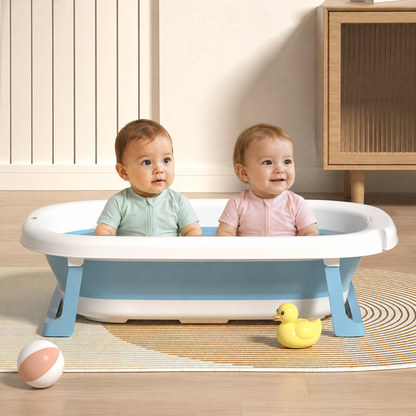 Bañera Plegable para Bebé con Termómetro Digital + cojín de apoyo