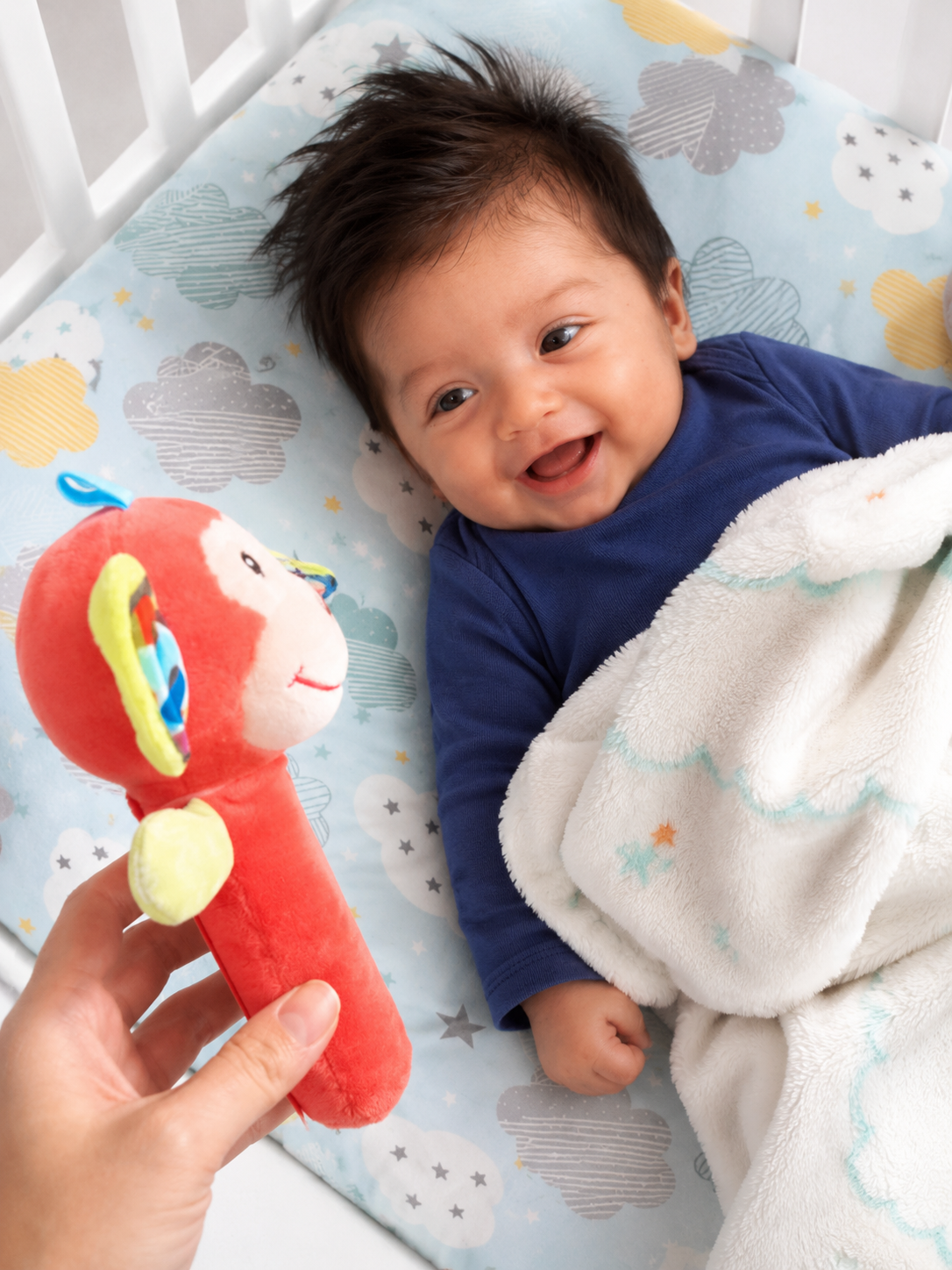 Sonajero de Peluche para Bebé – Animalitos Sensoriales