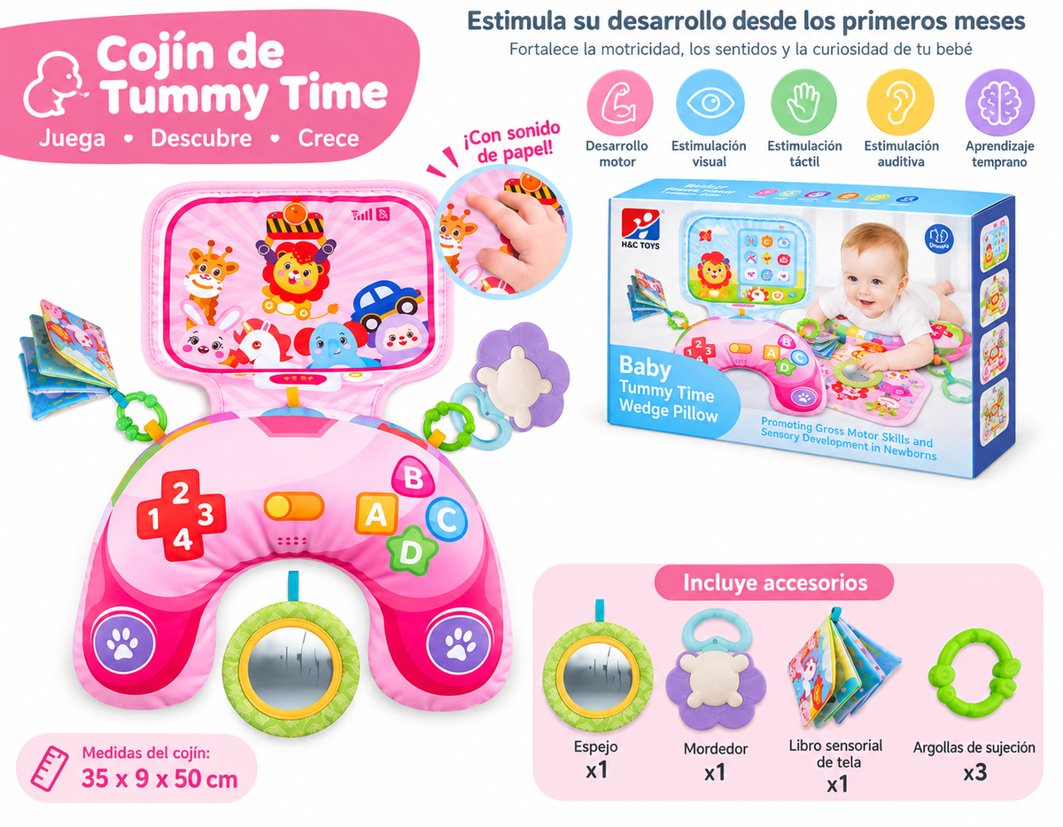 Cojín de actividades Tummy Time