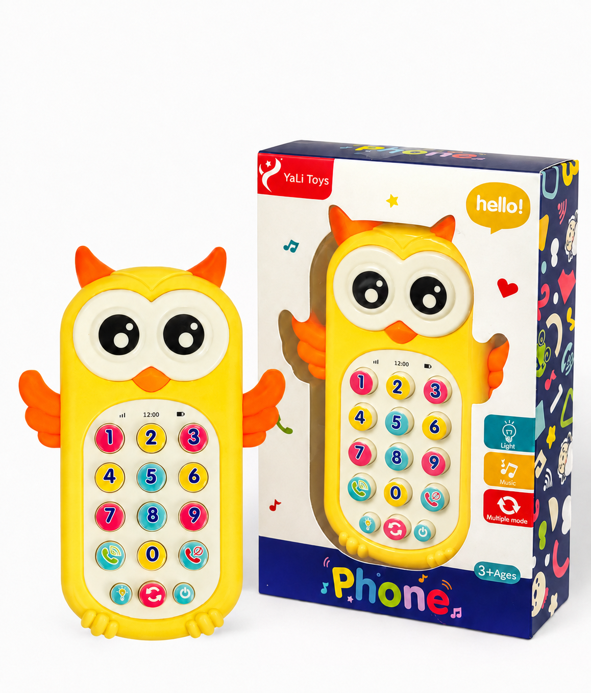 Teléfono Celular Infantil Búho con Luces, Sonidos y Música