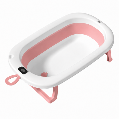 Bañera Plegable para Bebé con Termómetro Digital + cojín de apoyo