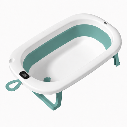 Bañera Plegable para Bebé con Termómetro Digital + cojín de apoyo