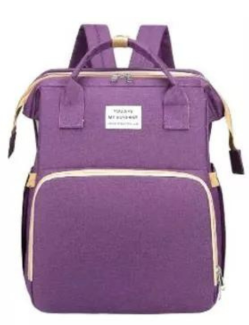 Mochila Maternal 2 en 1 con Cuna/Cambiador Portátil y Puerto USB