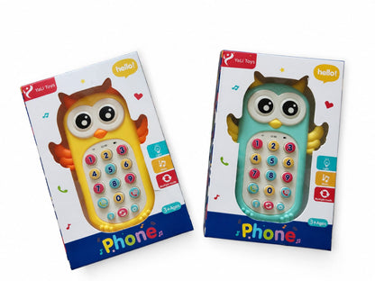 Teléfono Celular Infantil Búho con Luces, Sonidos y Música
