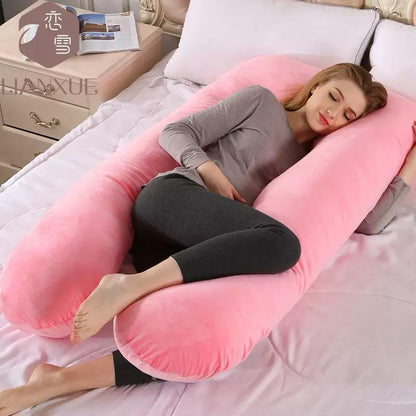 Cojín Almohada Maternal U + Funda Extra Suave- Multiusos Antibacterial