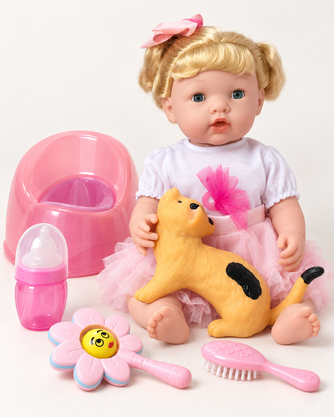 Muñeca Ardana Baby de 40,5 cm con Perrito y accesorios