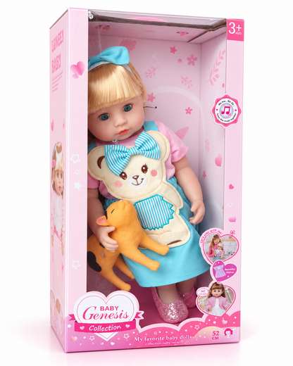 Muñeca Interactiva Baby Genesis con Gatito – 52 cm