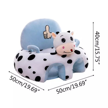 Sillón de apoyo para bebé con respaldo acolchado | Diseños de animalitos
