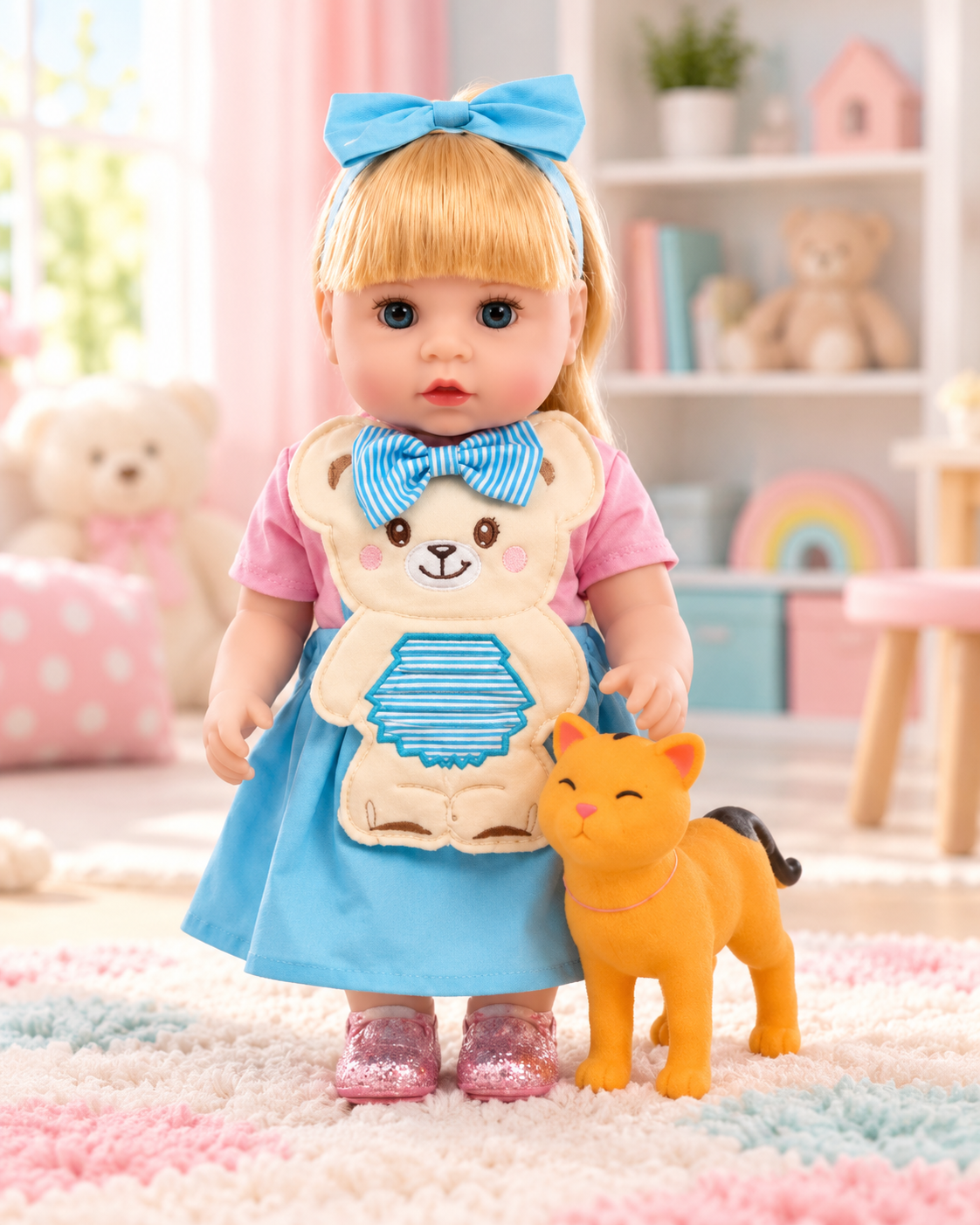 Muñeca Interactiva Baby Genesis con Gatito – 52 cm