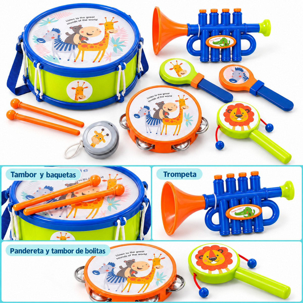 Set de Instrumentos Musicales Infantiles · Mi Primera Banda