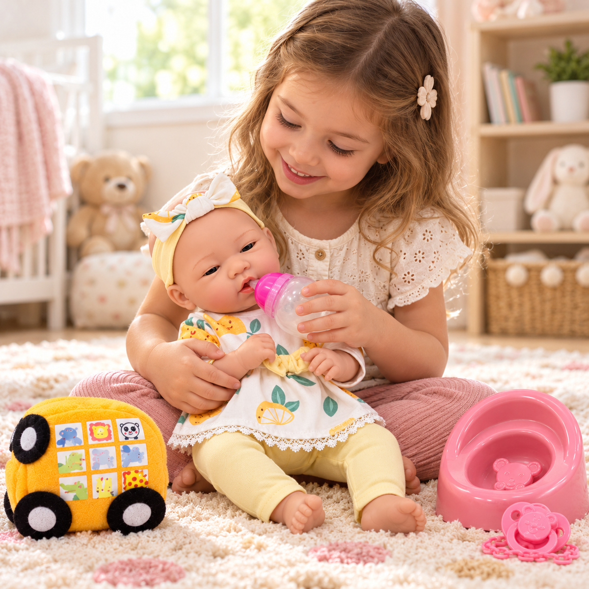 Muñeca Bebé Genesis Baby con accesorios