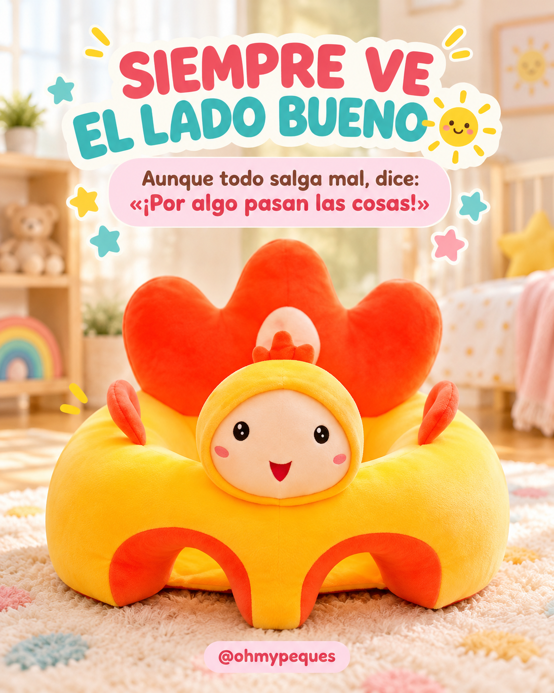 Sillón de apoyo para bebé con respaldo acolchado | Diseños de animalitos