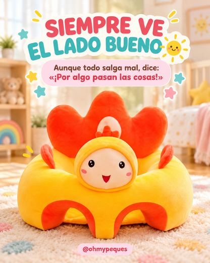 Sillón de apoyo para bebé con respaldo acolchado | Diseños de animalitos