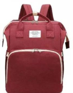 Mochila Maternal 2 en 1 con Cuna/Cambiador Portátil y Puerto USB